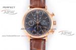 Perfect Replica IWC Portofino Rose Gold Black Dial Mens Watches 40mm